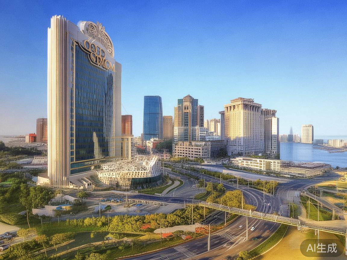 作为澳门的重要标志之一，皇家澳门赌场紧邻多条主要交